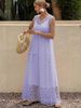 Spring And Summer Plus-size Simple And Elegant Embroidered Wedding Guest Dress Set_ecoleips.com