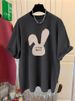 Women's Brushed Short Sleeve T-Shirt Fashionable Versatile Layering Thickening Ideal Student Top_ecoleips.com