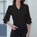 Elegant Long Sleeve Lace Blouse For Women – Stylish Office & Casual Button-Up Shirt With Floral Collar (White/Black, S-Xxl)_ecoleips.com