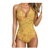 Polynesian Lady Custom Tribal Design Floral Print Beachside And Seaside Wrap-Around Swimsuit With Neck Coverage Sexy Bikini_ecoleips.com