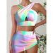 Women's Clothing Sexy Split Gauze Skirt Three Piece Suit_ecoleips.com