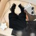 American-style Sexy Top Pure Allure, Lace Halter Neck, Low-cut Camisole For Women, Summer, With Chest Pads, Sexy,_ecoleips.com