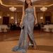Elegant Backless Evening Dress For Women, Sexy Formal Gown With Mermaid Tail, Long Sleeveless Party Dress For Banquets And Special Occasions_ecoleips.com