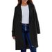 Elegant Notch Lapel Wool Blend Coat For Women - Loose Fit Long Trench Coat With Button Closure, Warm Winter Overcoat In Classic Colors_ecoleips.com