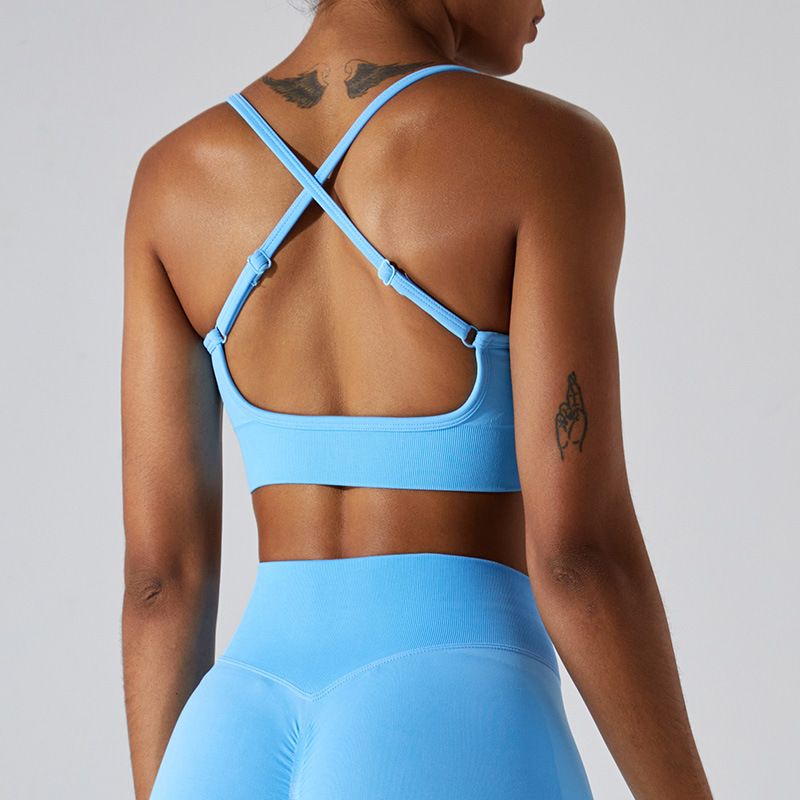 Women's Clothing New Seamless Sports Bra For Women With Beautiful Back Tight Yoga Bra Outdoor Running Sports Top Fitness Clothes_ecoleips.com