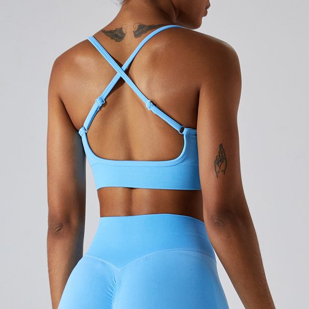 Women's Clothing New Seamless Sports Bra For Women With Beautiful Back Tight Yoga Bra Outdoor Running Sports Top Fitness Clothes_ecoleips.com