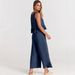 Women's Clothing Summer Women's Sleeveless Pleated Vest Wide Leg Pants Casual Suit Style Nine Point Set For Formal & Casual For Women_ecoleips.com