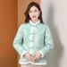 girl Ethnic Style Women, Winter Coat With Button Closure, Tang Suit Style, Warm Deerskin Velvet Cotton Coat, Stand Collar,_ecoleips.com