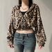 Women's Leopard Print Hooded Zip Up Jacket Long Sleeved Plush Sweatshirt Comfortable Outerwear Fashionable Streetwear_ecoleips.com