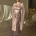 Elegant Long Sleeve Evening Gown With Rhinestone Embellishments For Women – Slim Fit Formal Dress For Weddings & Special Occasions (S-XXL)_ecoleips.com