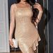 2024 New European And American Women's Clothing Dress Sequin Long Sleeve Irregular Long Dress Elegant Evening Dress_ecoleips.com