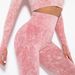 Women's Clothing seamless washed knitted moisture-absorbent sexy butt-lifting peach butt sweat-wicking yoga pants _ecoleips.com