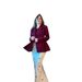 Plus Size Summer Suit Set – Slim-Fit Printed Midi Skirt & Casual Blazer Outfit (Burgundy, XS-XXL)_ecoleips.com