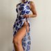 Women's Floral Sheer Mesh Cover-Up Swimsuit 3-Piece Set, Sexy Bikini With Round Neck, Quick-Dry Polyester & Spandex, S/M/L_ecoleips.com