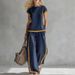2026 Spring/Summer European American Cross-Border Women's Fashion Casual Shirt And Pants Two-Piece Set_ecoleips.com