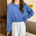 Women's Short Sweatshirt Autumn, Korean Loose And Thin, High-waisted, Cropped, Versatile Top, Trendy Ins Style,_ecoleips.com