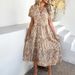Spring/Summer Bohemian Casual Vacation High-Waisted Geometric Colorful Dress For Children_ecoleips.com