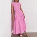 Women's Clothing Elegant A Line Long Skirt Suit Pink Shirt Skirt Two Piece Suit_ecoleips.com