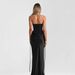 New European And American Women's Clothing Fashion Solid Color Fish Bone Waist Slim Dress Skirt, Drape Streamer Fish Tail Dress_ecoleips.com