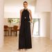 Women's Elegant Two-Piece Suit Solid Color Round Neck Vest And Wide Leg Pants Set Hot Selling_ecoleips.com