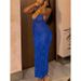 Women's Clothing Halter Neck Hip Skirt Retro Sexy Slim Backless Dress Niche Design Body Showing Long Skirt_ecoleips.com