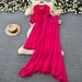 Yellow Ruffled Two Piece Suit for Women Slimming Elegant Sophisticated Resort Style Perfect for Spring And Autumn_ecoleips.com