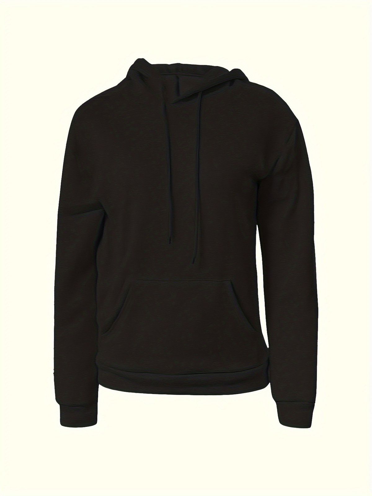 Oversized Solid Color Hoodie With Drawstring – Streetwear Essential Pullover For Men & Women | Unisex Fit (Xs-3xl)_ecoleips.com