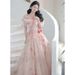 off the Shoulder Ethereal Toast Dress for Brides Weddings Engagements Banquets Evening Gowns Elegant Emcee Performance Attire Women's Wedding Party Wear_ecoleips.com