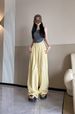 K Thin Pants With High Waist And Lazy Feeling, New Loose And Casual Cool Pants_ecoleips.com