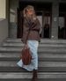 K Women's New Fashion Belt Waist Long Sleeve Suit Coat; Casual Loose Suit Coat_ecoleips.com