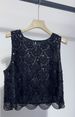 Cross-border French-style Intricate Sequin Bead Embellished Round-neck Sleeveless Tank For Women, New Chic And Stunning_ecoleips.com