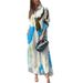 Autumn And Winter New Fashion Casual Printing Loose Shirt Dress Women_ecoleips.com