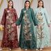Women's Clothing Elegant Long Sleeve Sequin Embroidery Patchwork Arabian Dress Middle Eastern Style High Quality Evening Gown Modest Abaya Dress_ecoleips.com