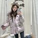 girl Authentic Clearance New Workwear Parka Down Cotton Jacket For Women Winter Thickened Warm Hooded Korean Style Petite_ecoleips.com