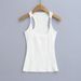Purely Alluring Sexy Low-cut Square-neck Collarbone-revealing Stylish Camisole For Women, Slim-fit And Figure-flattering_ecoleips.com