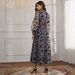 Elegant Fleece Mesh Dress With A Belt For Women's Spring And Summer_ecoleips.com