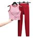 Women's Clothing New Yoga Suit Three Piece Suit National Style Yoga Suit Pilates Vest Gym Running Fitness Clothes_ecoleips.com