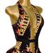 Women's Sexy Fit Jumpsuit Deep V Neck Halter Neck Letter Print Summer New_ecoleips.com
