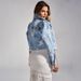 Women's Clothing Button Washed Hole Raw Edge Fashionable Women's Denim Top_ecoleips.com