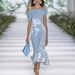 Women's Clothing Digital Printing Oblique Shoulder Short Sleeve Summer Dress_ecoleips.com