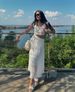 Women's Clothing Niche Chic Super Fairy White Dress Female Seaside Holiday Style Scheming Hollow Small Flying Sleeves Long Skirt_ecoleips.com