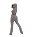 TW832 Women's Casual Striped Two-Piece Set Spring Autumn European American Style Hooded Top And Sports Drawstring Pants_ecoleips.com