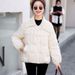 girl Off-Season Chinese Style Button Down Cotton Jacket For Women, Short Style, New Year Knitted Large Lapel Winter Fashion_ecoleips.com