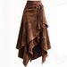 Retro Style Women's Suede Skirt With Tassel Tie Waist European And American Fashion Trend New Arrivals_ecoleips.com