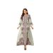 Luxury Embellished Kaftan Dress – Elegant Muslim Women’s Long Sleeve Robe With High-Density Crystal & Beading (Multiple Colors & Sizes)_ecoleips.com