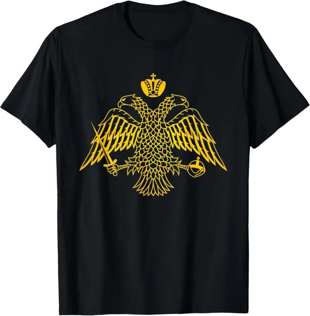 Women's T-Shirts NEW Double Headed Eagle Byzantine & Christian Orthodox T-Shirt - MADE IN USA_ecoleips.com