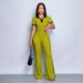 Women's Summer Outfit Set – Slim Fit Short Sleeve Color Block T-Shirt & Pants | Scandinavian Minimalist Style | Stretch Polyester-Spandex (S-XXL)_ecoleips.com