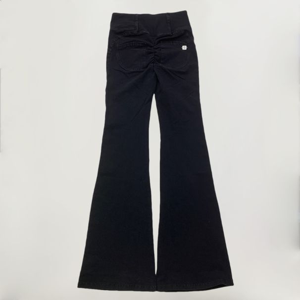 Women's Clothing Fitness Trousers Pilates Show Long Legs High Elastic Yoga Flared Pants Casual Peach Hips 81551_ecoleips.com