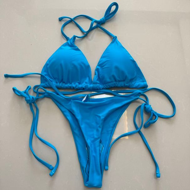 Sexy Split-Back Bikini Swimsuit For Women With Adjustable Straps And Multiple Color Options_ecoleips.com
