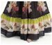 Women's Clothing Spring New Retro Women's Floral Print Dress Beaded Design Black Long Skirt Slimming Elegant Style_ecoleips.com